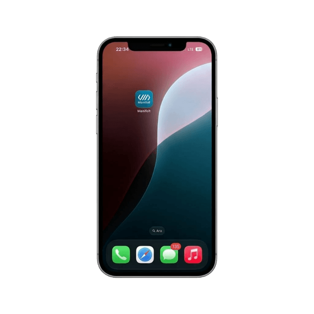 Manifolt mobile app home screen